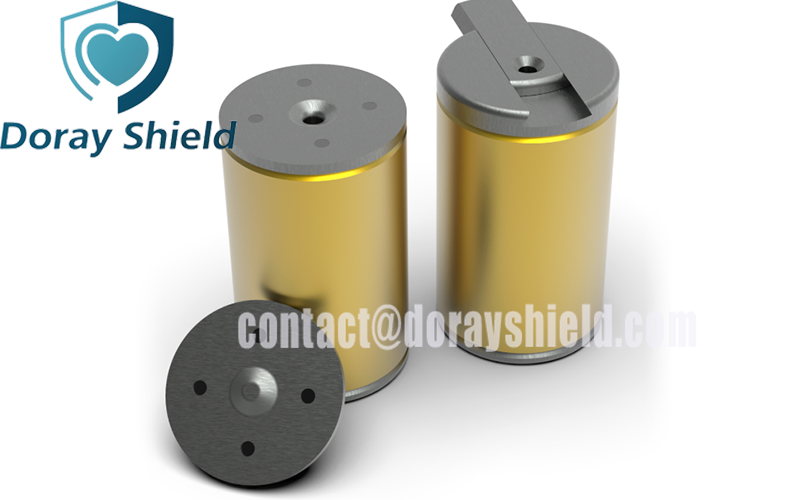 Tungsten Vial Shield with Magnetic Cap
