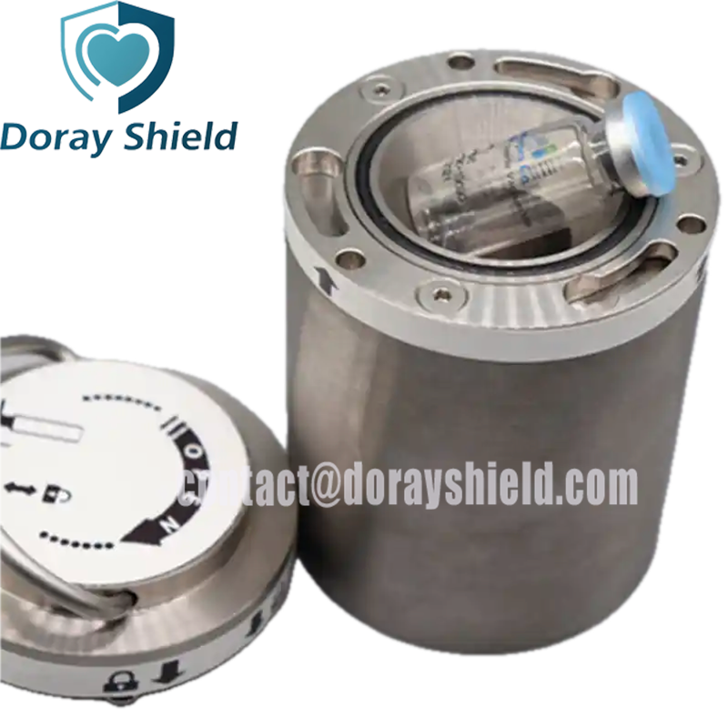 Tungsten Alloy Transport Container For Radiopharmaceutical
