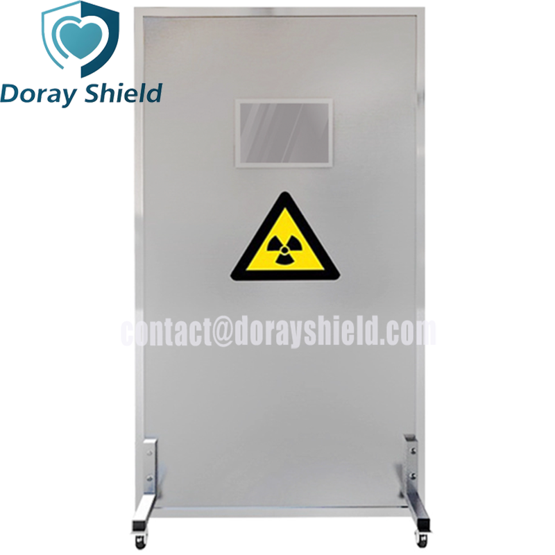 Mobile PET Lead Protection Barriers with Glass