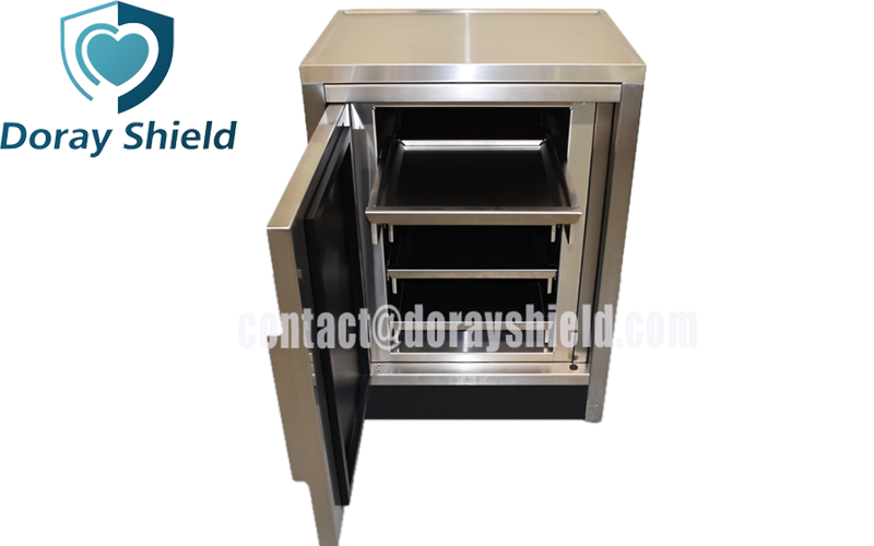 Lead-Lined Radioisotope Storage Cabinet