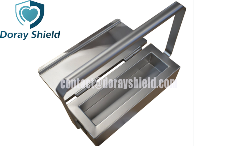 Radiation Shielded Syringe Carrier Box