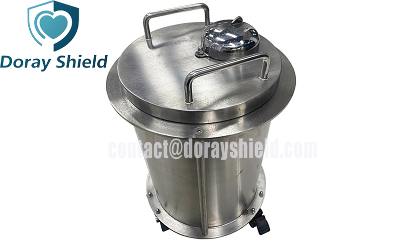 Radiation Shielding Lead Waste Container