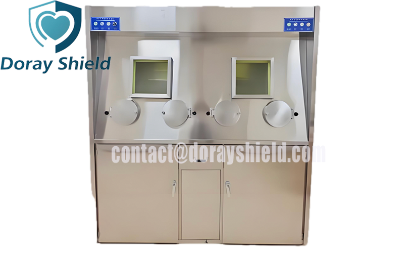 Dispensing Fume Hood With Lead Window