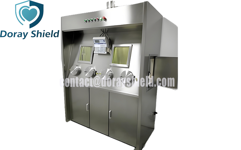 Dispensing Fume Hood With Lead Window