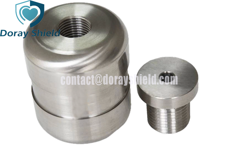TVS Tungsten Radiation Shield Vial