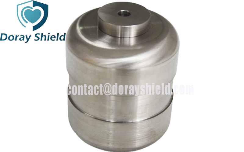 TVS Tungsten Radiation Shield Vial