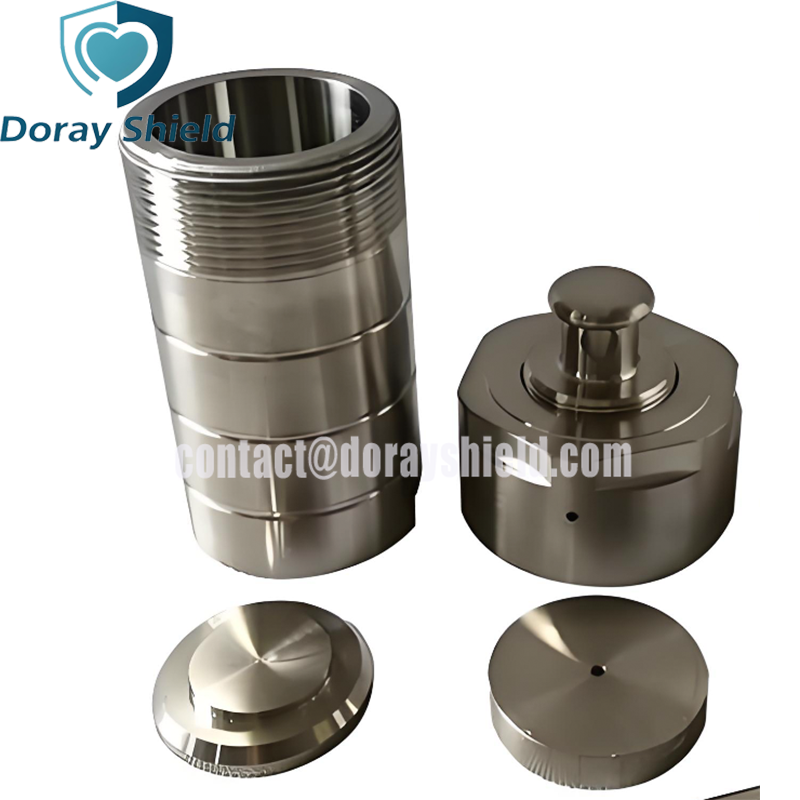 Tungsten Heavy Alloys Vial Shield With Cap 