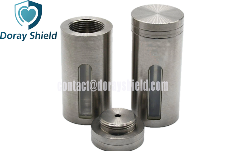 Tungsten Heavy Alloys Vial Shield With Cap 