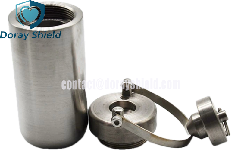 Tungsten Heavy Alloys Vial Shield With Cap 