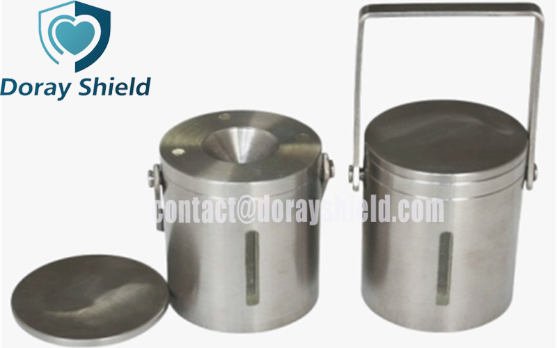 Tungsten Shielded Dispensing Container