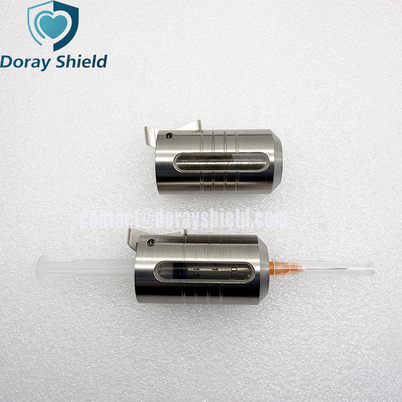 Tungsten Syringe Shield With 8mm Wall Thickness