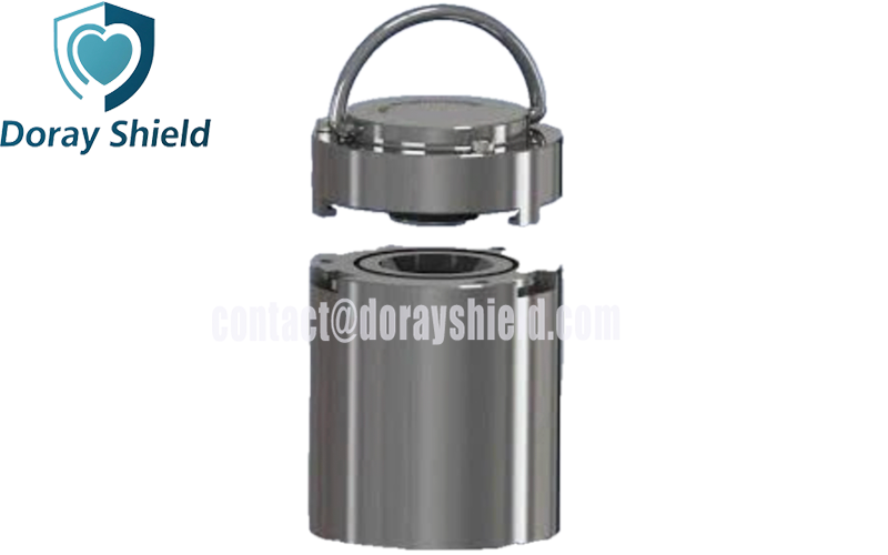 Tungsten Radioactive Isotope Storage Container