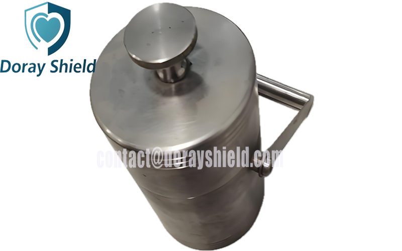 Lead Radioactive Isotope Storage Container