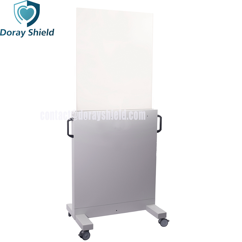 Adjustable Height X-ray Mobile Protective Shield