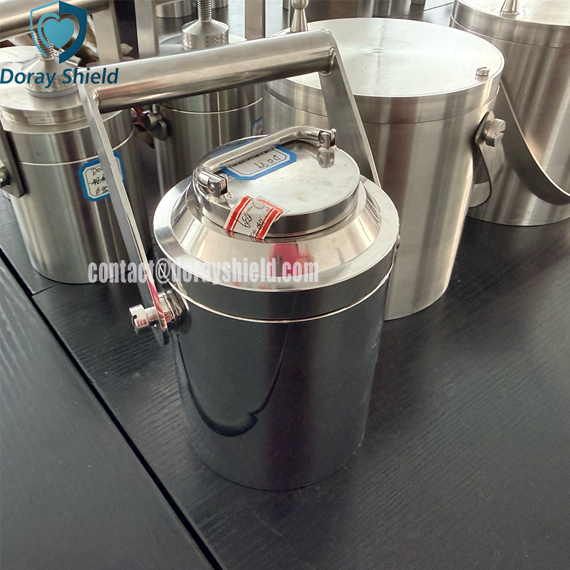 Lead-Lined Storage Vessel for Nuclear Medicine